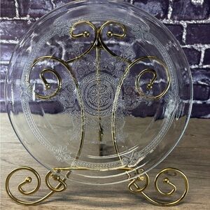 Vintage Fire King Sapphire Blue Philbe Pie Plate